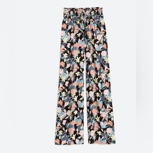 Margery High Rise Wide Leg Pant XL | Black Floral | NWT